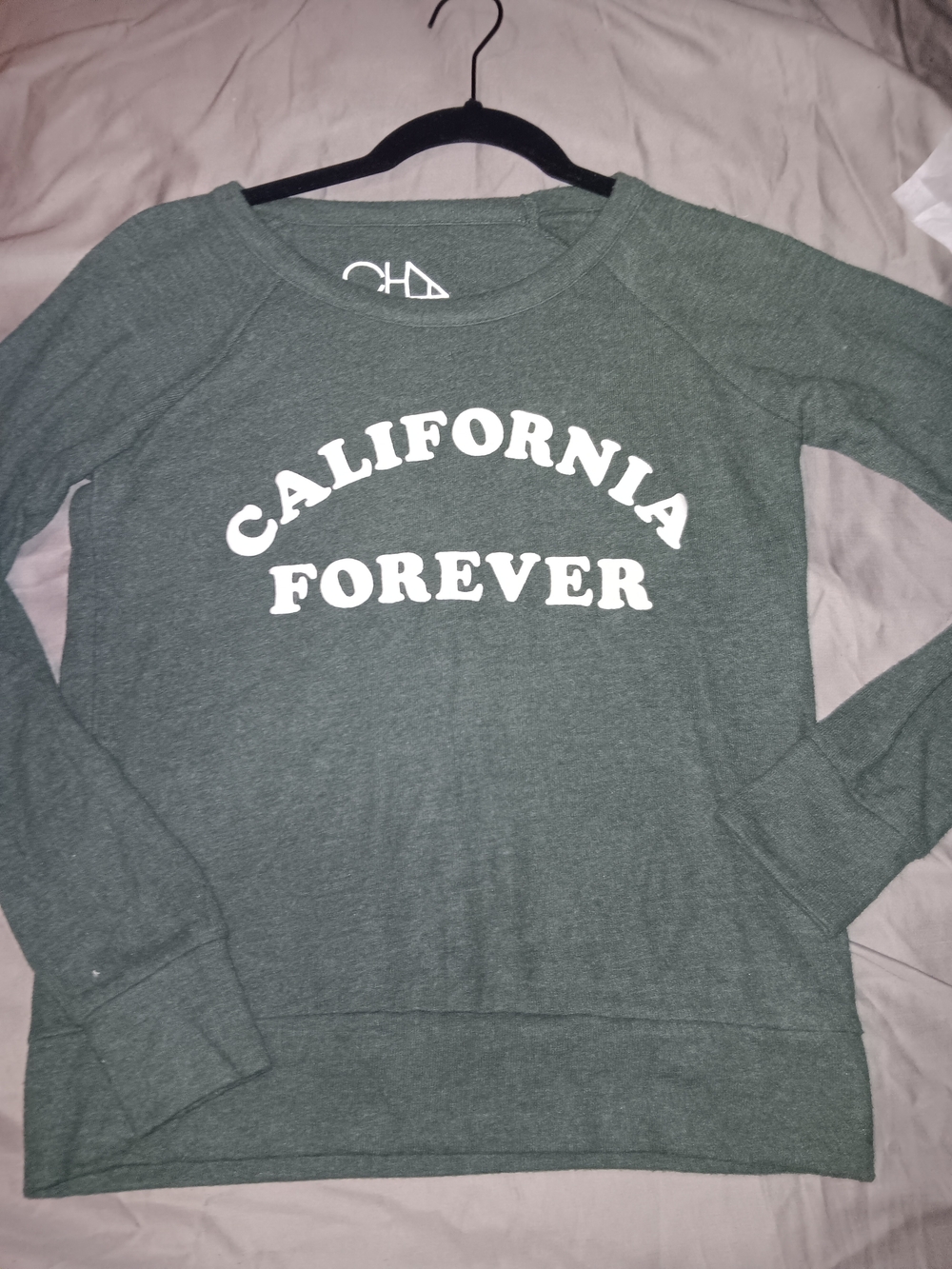 Chaser Green California Forever Graphic Crewneck Sweatshirt